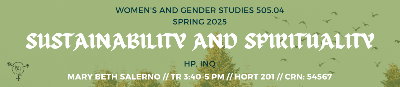 WGS 505.04 Sustainability and Spirituality