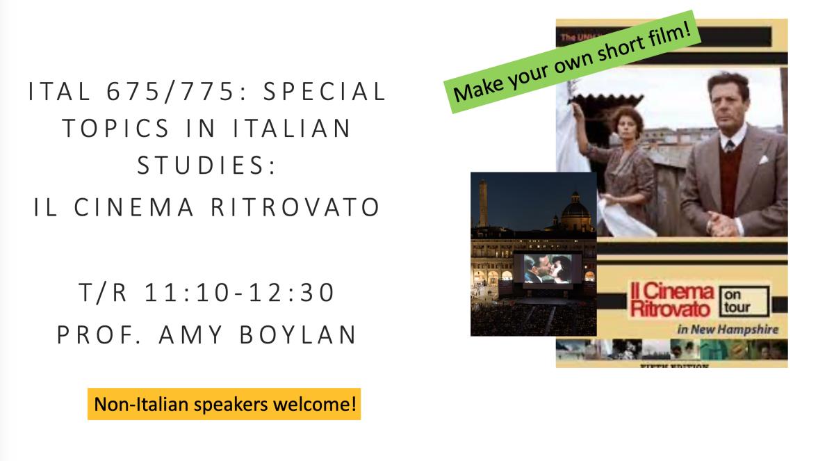 Additional course info for ITAL 675 (01) - Special Topics in Italian Studies