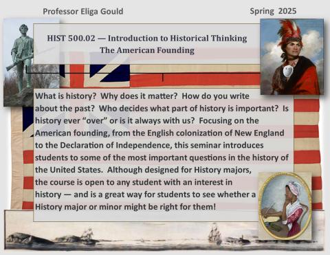 Promotional poster for American Founding course