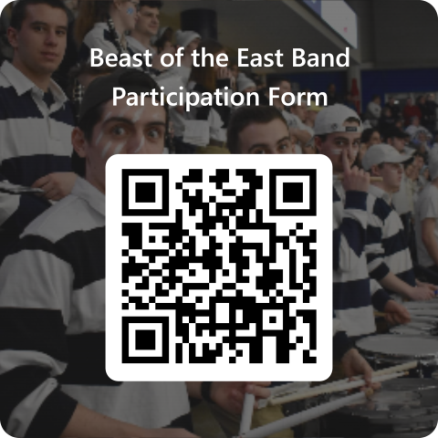 QR Code for Beast of the East Band Participation Form (also linked in description)