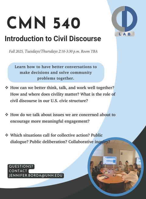 CMN 540 course flyer